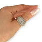 GOLD DEAL | 10ct (10K) Y/W Gold MICHAEL HILL Regal Grid Diamond 1.00ct Statement Ring