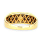 GOLD DEAL | 10ct (10K) Gold MICHAEL HILL Triple Row Diamond 0.50ct Ring Valuation $3,629