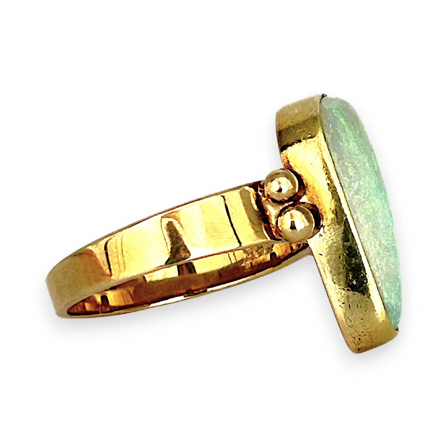 GOLD DEAL | 14ct (14K) Gold Aurora Bloom Opal Ring Valuation $4,200