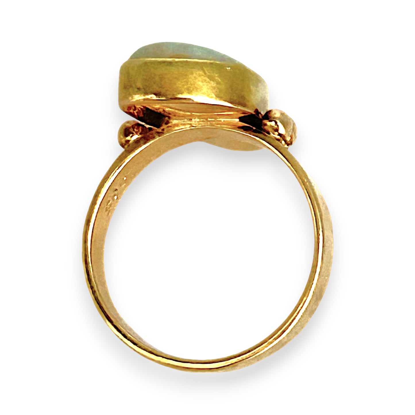 GOLD DEAL | 14ct (14K) Gold Aurora Bloom Opal Ring Valuation $4,200