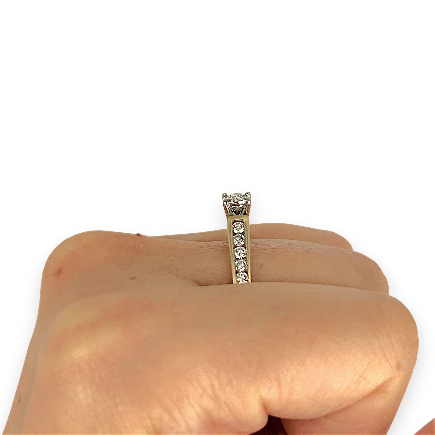 GOLD DEAL | 14ct (14K) Gold MICHAEL HILL Classic Diamond 0.62ct Solitaire Ring Valuation $4,000