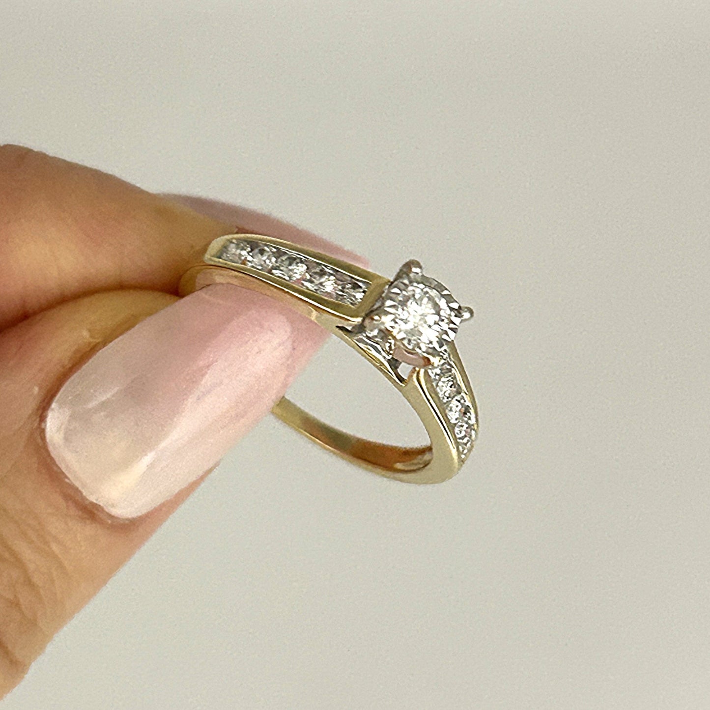 GOLD DEAL | 14ct (14K) Gold MICHAEL HILL Classic Diamond 0.62ct Solitaire Ring Valuation $4,000