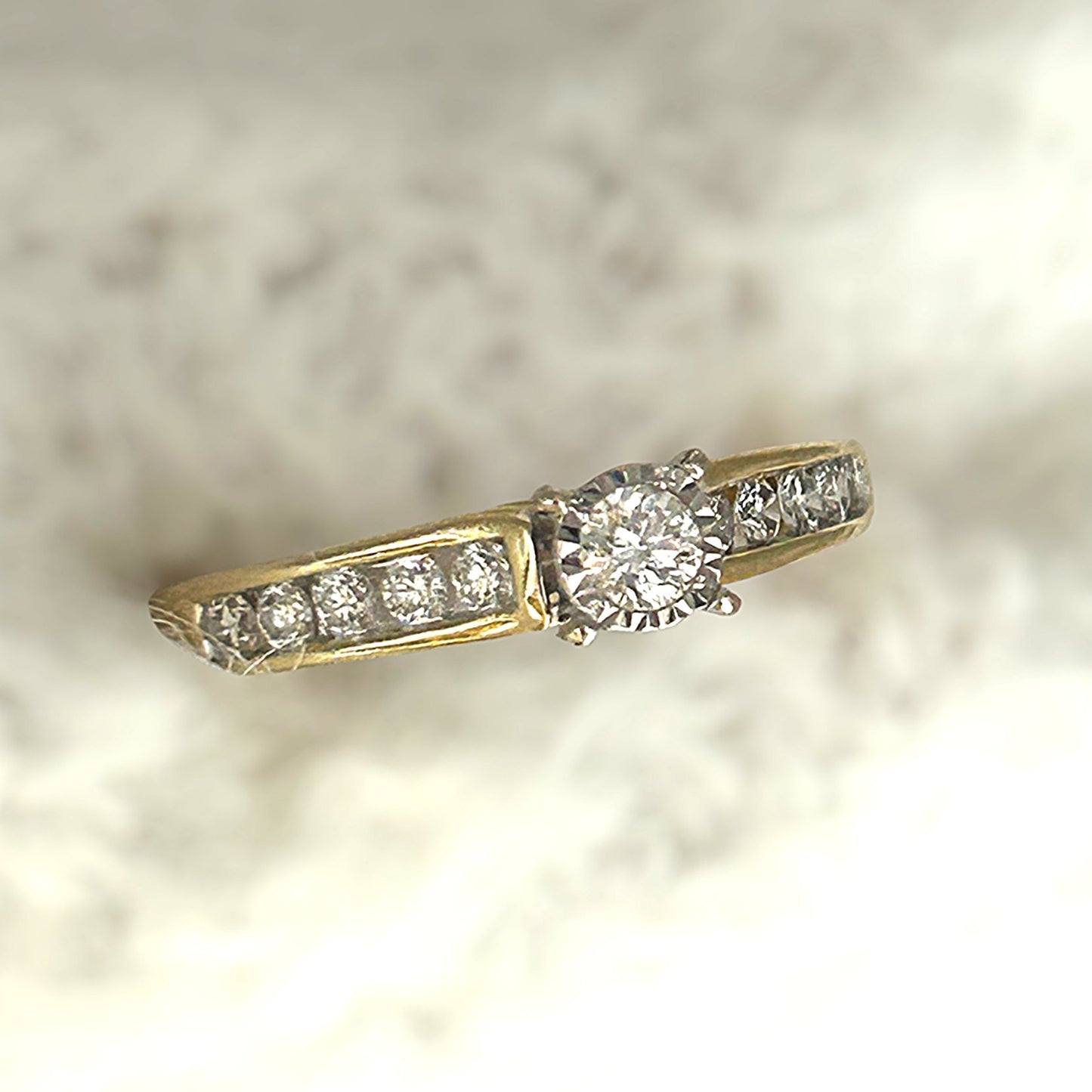 GOLD DEAL | 14ct (14K) Gold MICHAEL HILL Classic Diamond 0.62ct Solitaire Ring Valuation $4,000