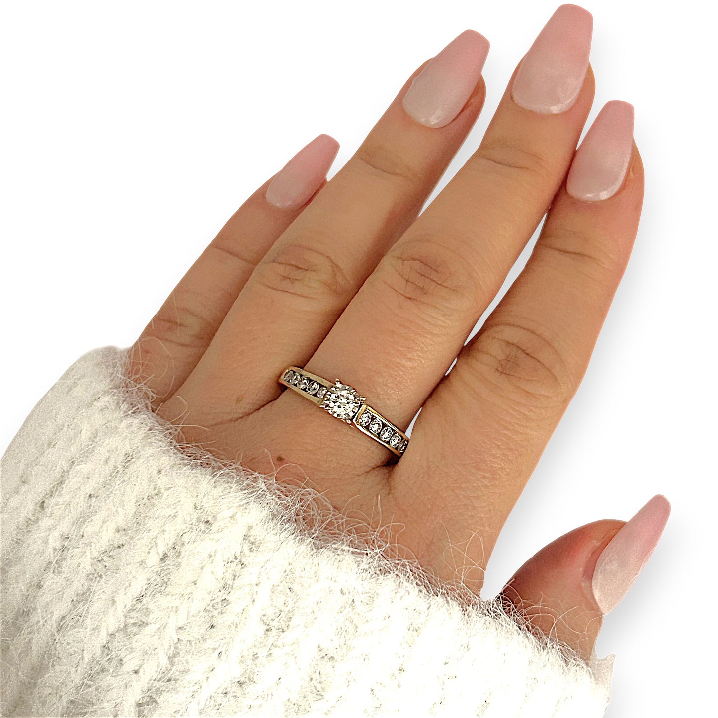 GOLD DEAL | 14ct (14K) Gold MICHAEL HILL Classic Diamond 0.62ct Solitaire Ring Valuation $4,000