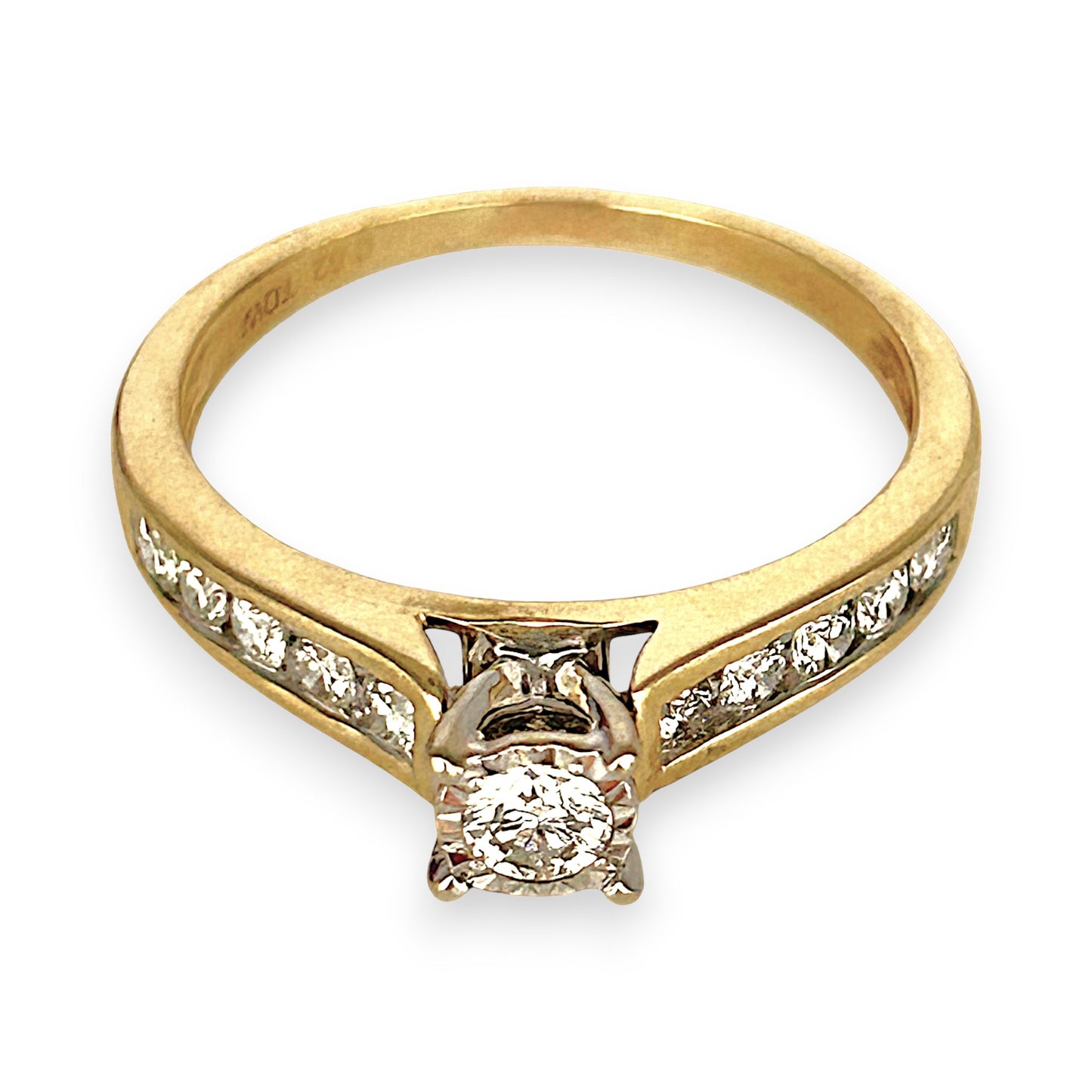 GOLD DEAL | 14ct (14K) Gold MICHAEL HILL Classic Diamond 0.62ct Solitaire Ring Valuation $4,000