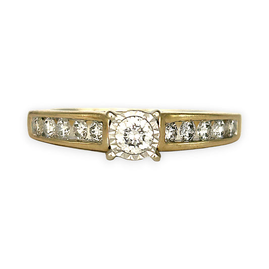 GOLD DEAL | 14ct (14K) Gold MICHAEL HILL Classic Diamond 0.62ct Solitaire Ring Valuation $4,000