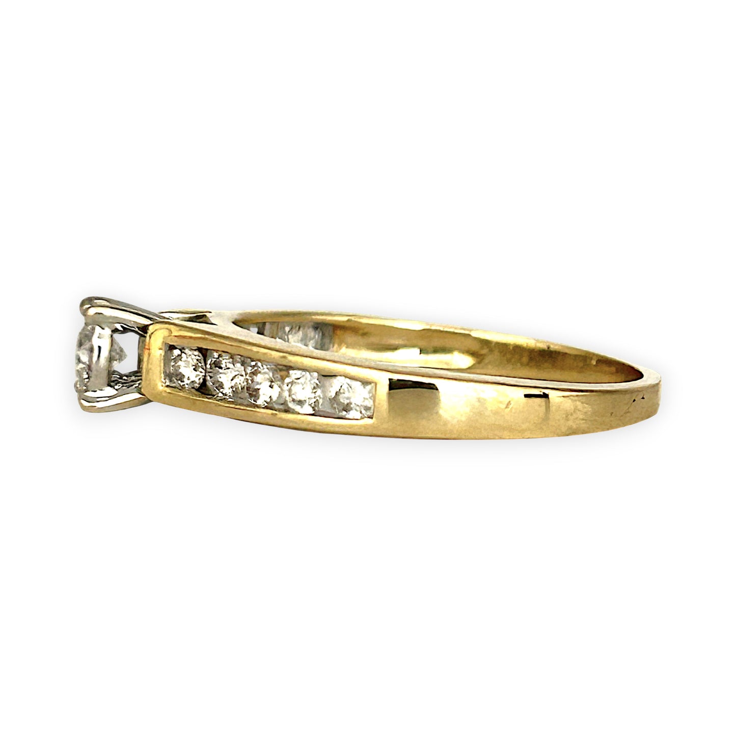 GOLD DEAL | 14ct (14K) Gold MICHAEL HILL Classic Diamond 0.62ct Solitaire Ring Valuation $4,000