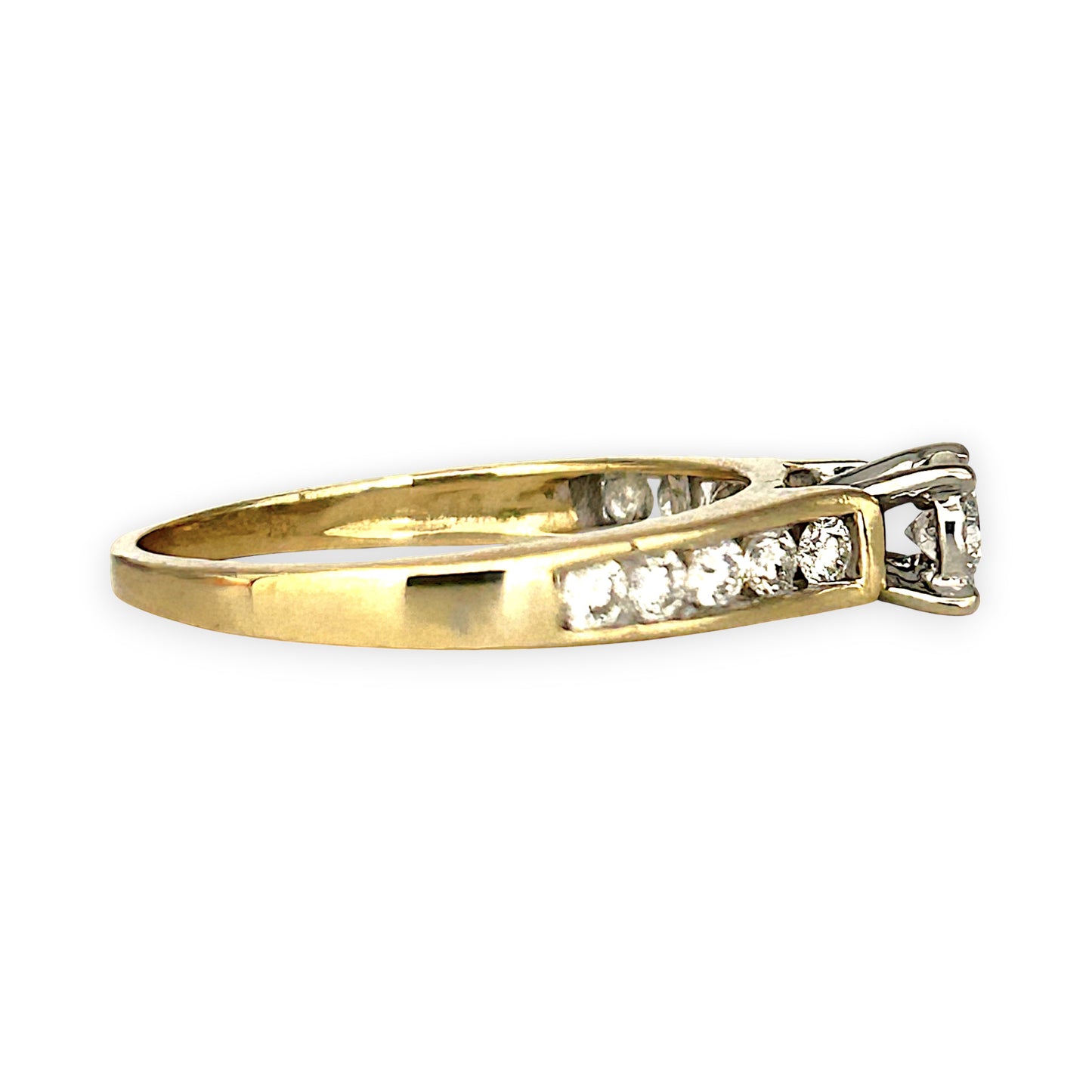 GOLD DEAL | 14ct (14K) Gold MICHAEL HILL Classic Diamond 0.62ct Solitaire Ring Valuation $4,000