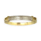 GOLD DEAL | 14ct (14K) Y/W Gold Lustre Line Bangle with 1.60ct Diamonds Valuation $15,950