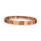 GOLD DEAL | 18ct (18K) Authentic Cartier Love Bracelet Classic Rose Gold Bracelet Size 17 with screw motif
