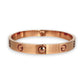 GOLD DEAL | 18ct (18K) Authentic Cartier Love Bracelet Classic Rose Gold Bracelet Size 17 with screw motif