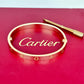 GOLD DEAL | 18ct (18K) Authentic Cartier Love Bracelet Classic Rose Gold Bracelet Size 17 with screw motif