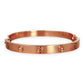 GOLD DEAL | 18kt Authentic Cartier Love Bracelet Classic Rose Gold Bracelet Size 17 with screw motif