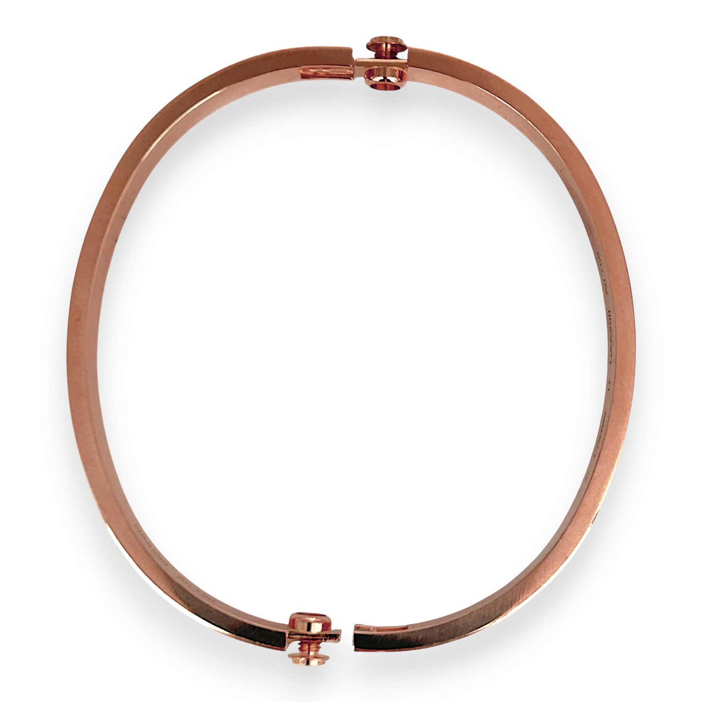 GOLD DEAL | 18kt Authentic Cartier Love Bracelet Classic Rose Gold Bracelet Size 17 with screw motif