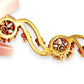 GOLD DEAL | 18ct (18K) Gold Diamond Floral Wave Bangle Valuation $13,000