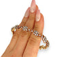 GOLD DEAL | 18ct (18K) Gold Diamond Floral Wave Bangle Valuation $13,000