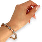 GOLD DEAL | 18ct (18K) Gold Diamond Floral Wave Bangle Valuation $13,000