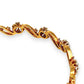 GOLD DEAL | 18ct (18K) Gold Diamond Floral Wave Bangle Valuation $13,000