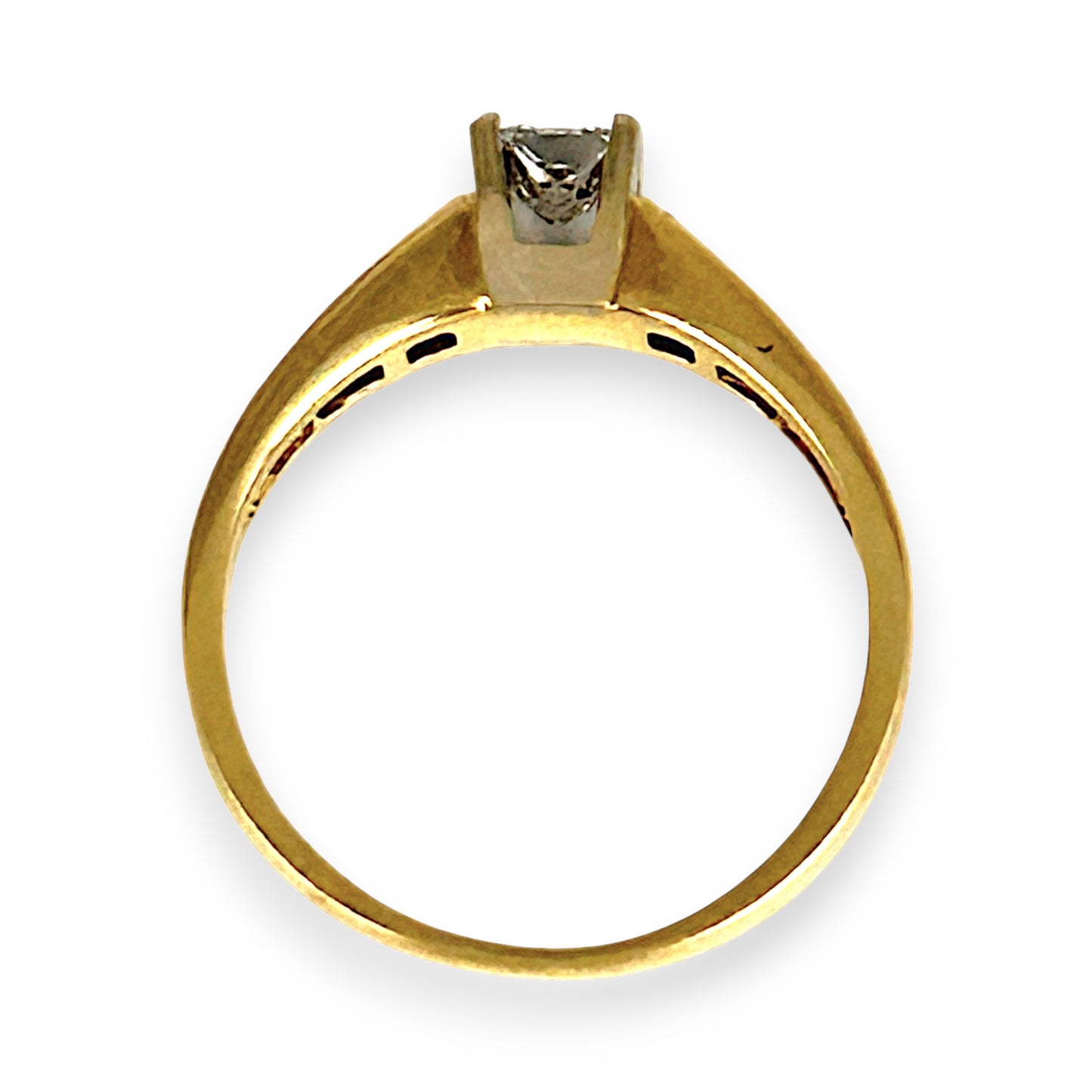 GOLD DEAL | 18ct (18K) Gold Michael HIll Solitaire Diamond 0.53ct Ring Valuation $4,750