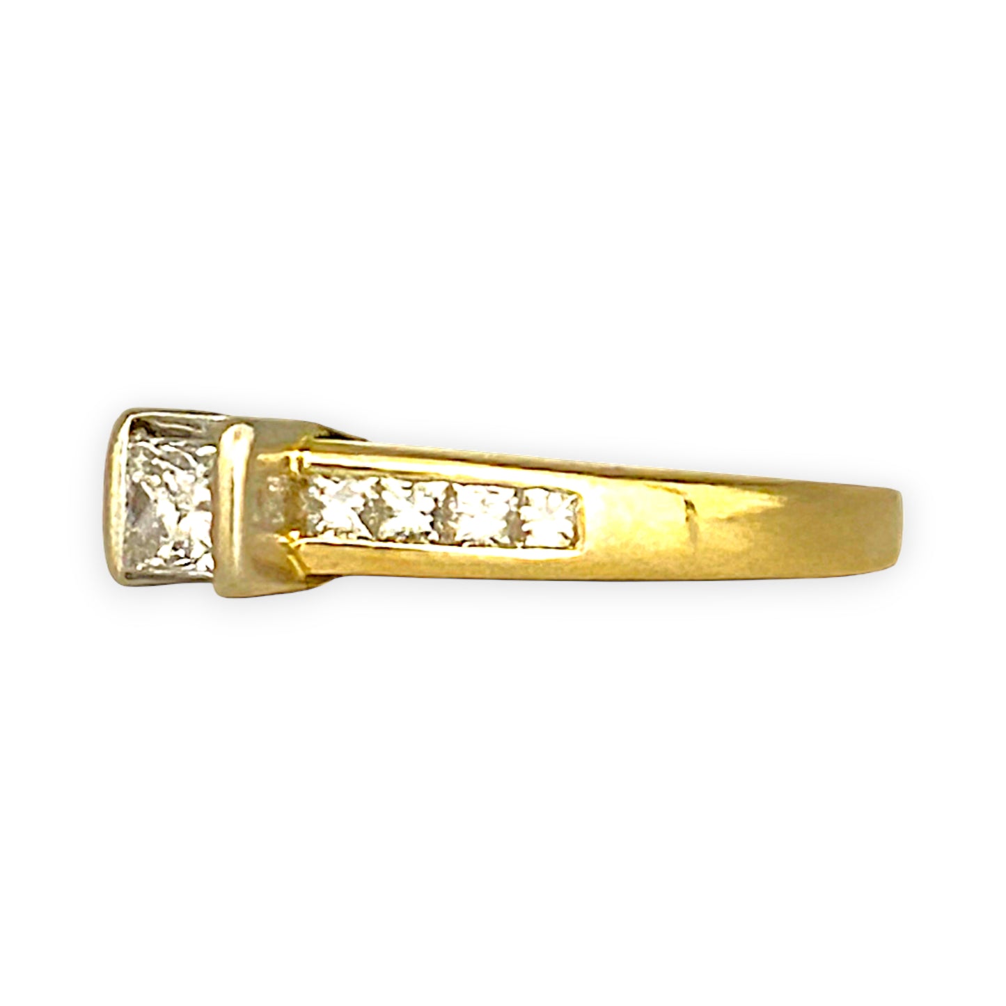 GOLD DEAL | 18ct (18K) Gold Michael HIll Solitaire Diamond 0.53ct Ring Valuation $4,750
