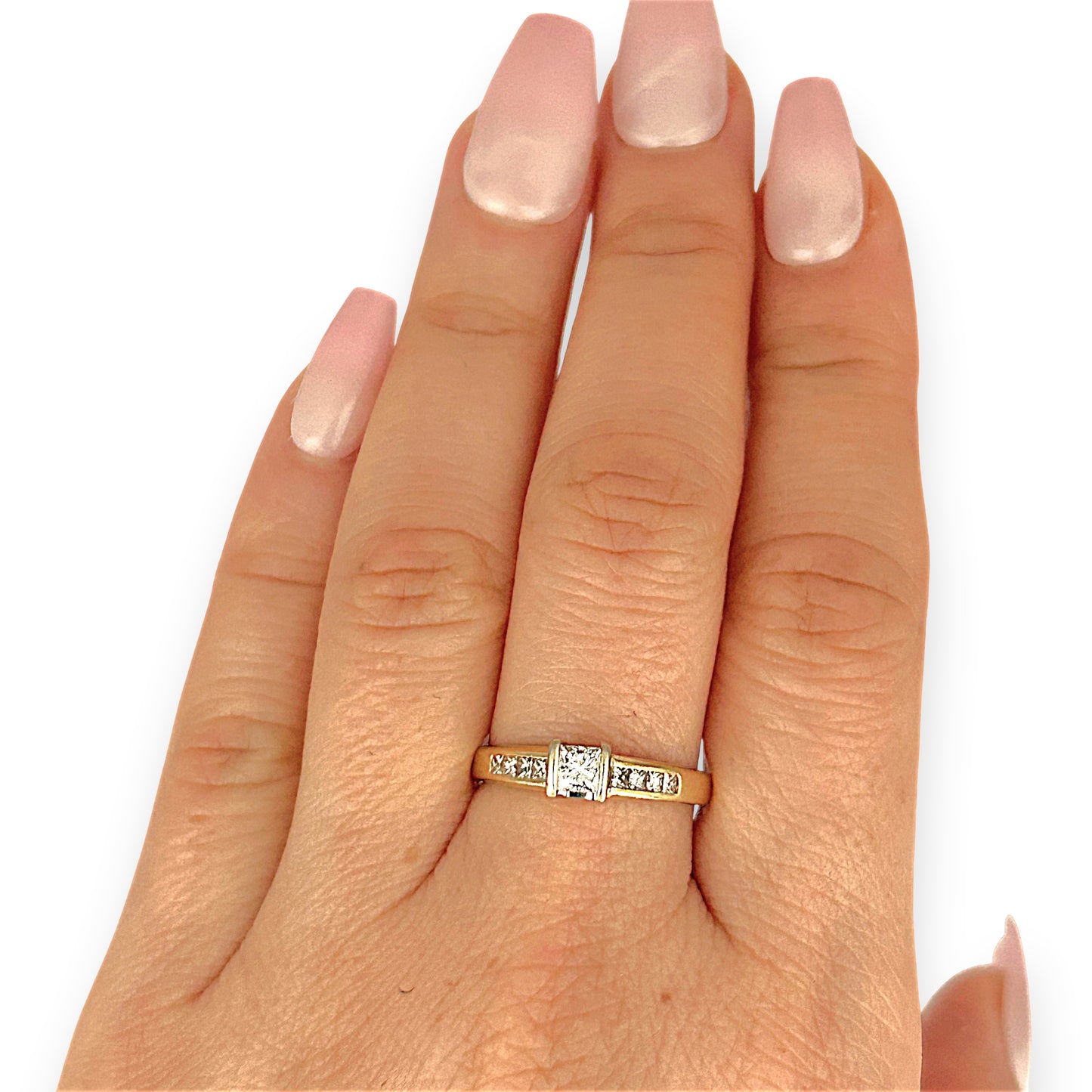 GOLD DEAL | 18ct (18K) Gold Michael HIll Solitaire Diamond 0.53ct Ring Valuation $4,750