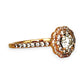 GOLD DEAL | 18ct (18K) Rose Gold Diamond Floral Halo Ring TDW 0.77ct Valuation $4,950