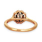 GOLD DEAL | 18ct (18K) Rose Gold Diamond Floral Halo Ring TDW 0.77ct Valuation $4,950