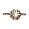 GOLD DEAL | 18ct (18K) Rose Gold Diamond Floral Halo Ring TDW 0.77ct Valuation $4,950