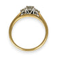 GOLD DEAL | 18ct (18K) Gold Trio Brilliance Ring with 0.47ct Diamonds Size N