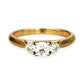 GOLD DEAL | 18ct (18K) Gold Trio Brilliance Ring with 0.47ct Diamonds Size N
