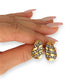 GOLD DEAL | 18ct (18K) Vintage Elegant Row of Diamonds 0.72ct Clip Back Earrings