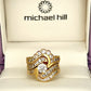 GOLD DEAL | 18ct (18K) Gold Cascading Brilliance Diamond Ring Valuation $16,750