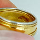 GOLD DEAL | 18ct (18K) Y/W Gold Royal Crest Sapphire & Diamond Ring Size R
