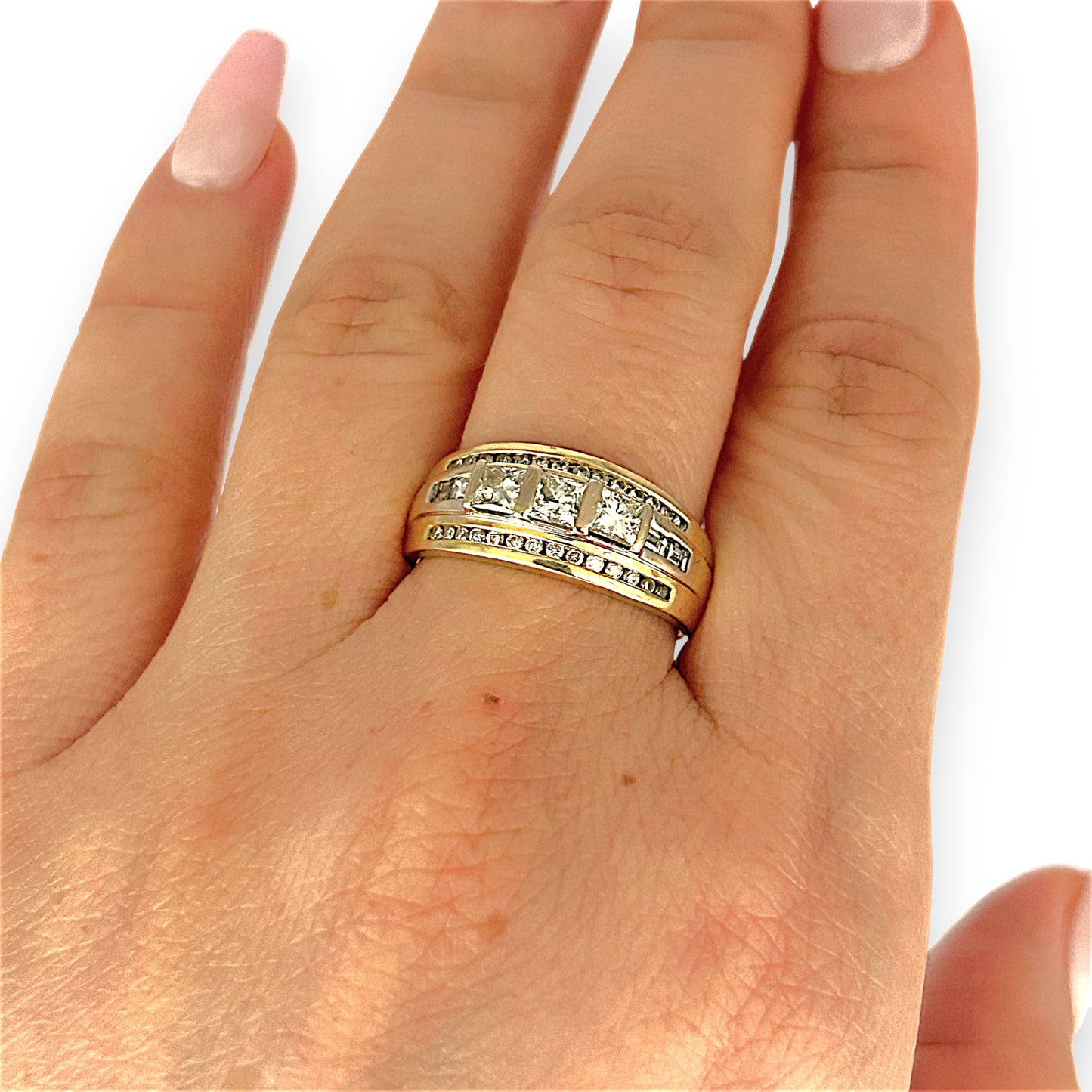 GOLD DEAL | 18ct (18K) Gold Ring Celestial Diamond Elegance TDW 0.88ct Valuation $7,450
