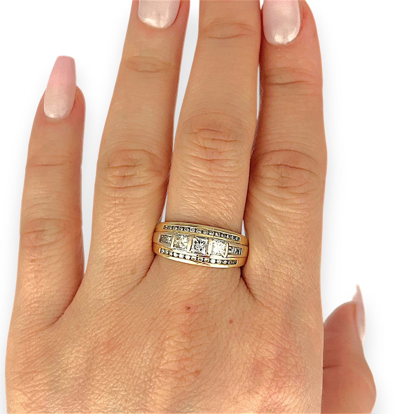 GOLD DEAL | 18ct (18K) Gold Ring Celestial Diamond Elegance TDW 0.88ct Valuation $7,450