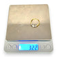 GOLD DEAL | 18ct (18K) Gold Triple Diamond Cluster Ring TDW 0.42ct