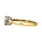 GOLD DEAL | 18ct (18K) Gold Triple Diamond Cluster Ring TDW 0.42ct
