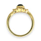 GOLD DEAL | 18ct (18K) Gold Midnight Bloom Sapphire & Diamond Ring Valuation $6,750