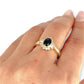 GOLD DEAL | 18ct (18K) Gold Midnight Bloom Sapphire & Diamond Ring Valuation $6,750