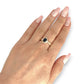 GOLD DEAL | 18ct (18K) Gold Midnight Bloom Sapphire & Diamond Ring Valuation $6,750