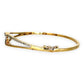 GOLD DEAL | 9ct Gold Elysian Knot Bangle with Diamonds Valuation $4,400. TDW 0.50ct.