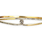 GOLD DEAL | 9ct Gold Elysian Knot Bangle with Diamonds Valuation $4,400. TDW 0.50ct.