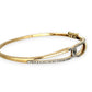 GOLD DEAL | 9ct Gold Elysian Knot Bangle with Diamonds Valuation $4,400. TDW 0.50ct.