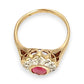 GOLD DEAL | 9ct Gold Refurbished Crimson Halo Ring Valuation: $2,950