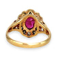 GOLD DEAL | 9ct Gold Refurbished Crimson Halo Ring Valuation: $2,950