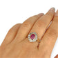 GOLD DEAL | 9ct Gold Refurbished Crimson Halo Ring Valuation: $2,950