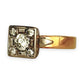 GOLD DEAL | FLASH SALE 18ct (18K) Y/W Gold Diamond 0.72ct Vintage 1997 Dress Ring Size Q