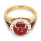 XMAS DEAL | 18kt Gold Crimson Majesty Ruby Ring Valuation: $9,850