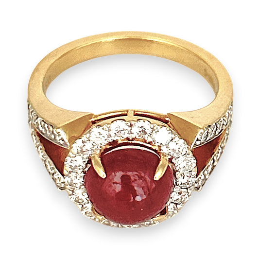 XMAS DEAL | 18kt Gold Crimson Majesty Ruby Ring Valuation: $9,850