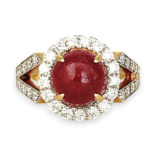XMAS DEAL | 18kt Gold Crimson Majesty Ruby Ring Valuation: $9,850